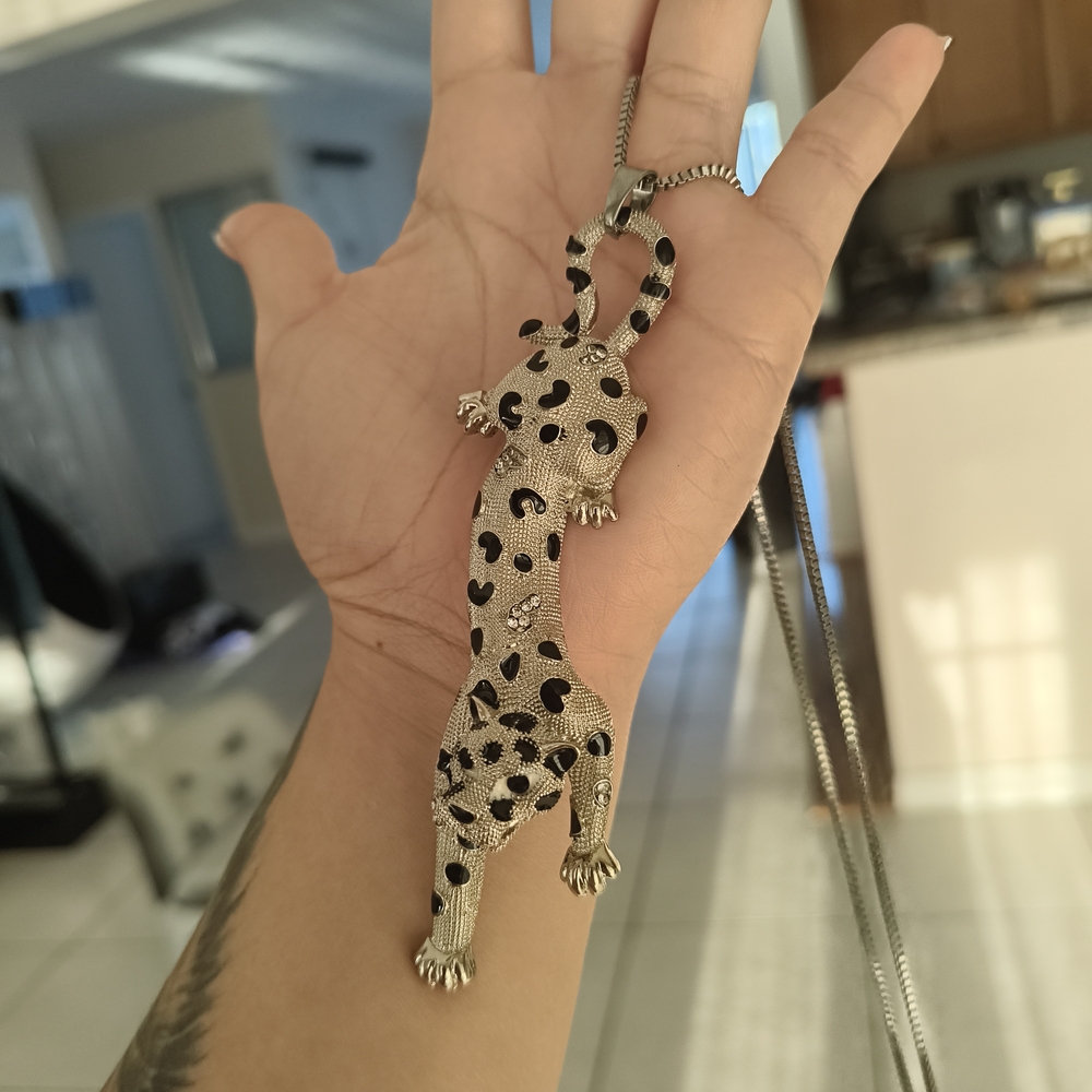 Betsey Johnson Gold Leopard Necklace
